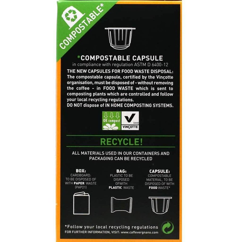 Caffe Vergnano - Napoli Espresso Coffee, 10 x 5g Capsules