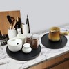 10-inch Black Wood Lazy Susan Organizers, ACIAZAAZ Lazy Susan Turntable