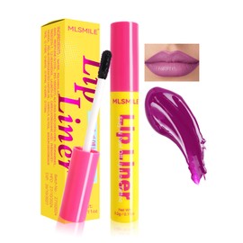 MIESCHER Peel Off Lip Liner Stain, Long Wear Moisturizing Lip Stain Peel Off, Waterproof Lip Stain with Matte Finish, Transfer-Proof, Instant Peel Off Lip Liner Pencil Highly Pigmented Lip Makeup, 06