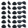 EASYEAH 30PCS Rubber Plugs for Round Holes - 3/8"(10mm) Black
