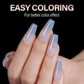 AILLSA Coffin Nails Tips 504PCS Clear Full Cover Nails Medium Soft Gel Fake Nail Tips for DIY Press on Nail Extension, False Acrylic Preshaped Nail Tips (12 Sizes)