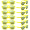 Dwenarry Yellow Sunglasses Bulk Adult Party Sunglasses Set Retro Wholesale