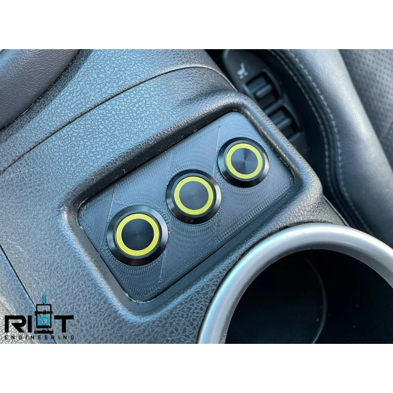 Riot Engineering 370Z Button Panel - 19mm 3 Buttons -