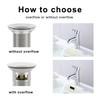 Cpbnorm Bathroom Sink Drain with Pop Up Drain Stopper Vanity