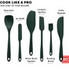 DI ORO 6-Piece Silicone Spatula Set - Heat-Resistant Kitchen Utensils