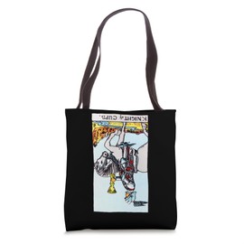 Knight of Cups Vintage Reversed Tarot Card - Rider Waite Tote Bag