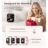 Smartwatch Damen mit Telefonfunktion, 1,85" Smart Watch für Android iOS,