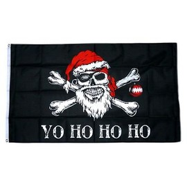 FahnenMax® Flag Pirate Christmas Yo Ho 90 x 150 cm