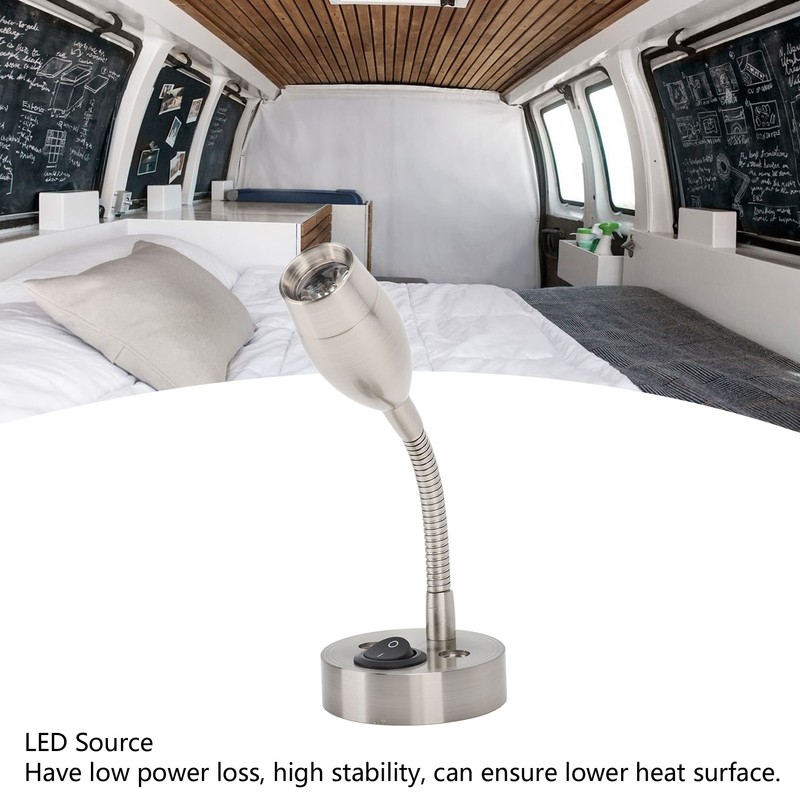 RV Reading Light Portable Space Saving Easy Installation LED Indoor