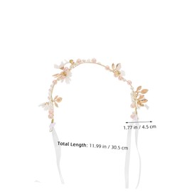 BESPORTBLE 2pcs Artificial Flower Crown Headband for Women Lightweight Daisy Wreath Floral Garland Headdress Bridal Wedding Boho Beach Party Photo Props