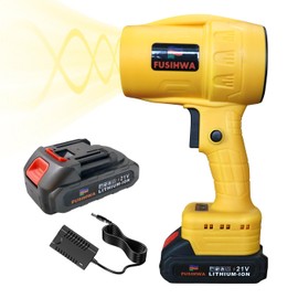 Handheld Mini Cordless Leaf Blower, 21V Battery Cordless Small Leaf Blower for Lawn Care, Patio, Car Dryer, Blowing Leaves and Dust,Battery Powered 400 CFM 100 MPH,Tiny Yellow Leaf Blowers