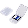 10pcs Clear Plastic Memory Card Case Holder Storage Boxes Compatible