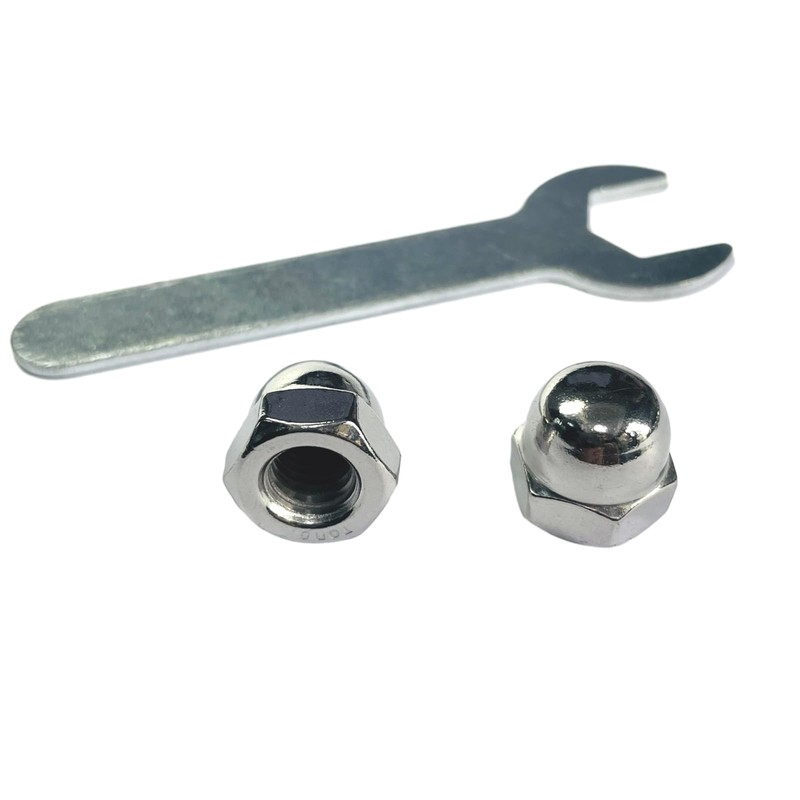ZDingTech 25pcs 3/8-16 Acorn Cap Nuts,3/8-16 Cap Nuts,Acorn Hex Cap