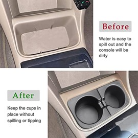 JDMCAR Car Cup Holder Inserts Replacement for Toyota Tacoma 2005 to 2015, Durable Cup Holder Inserts Drink Holder Accessories 66991-04012,66992-04012, Basic Black