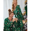 Ekouaer Christmas Onesie Zipper Hooded Adult Onesie Pajamas Soft Mens