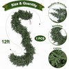 1 Pcs 12 ft Artificial Cedar Garland for Christmas