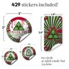 Zombie Infection Birthday Party Sticker Bundle Kit,429 pieces!!! Includes 60