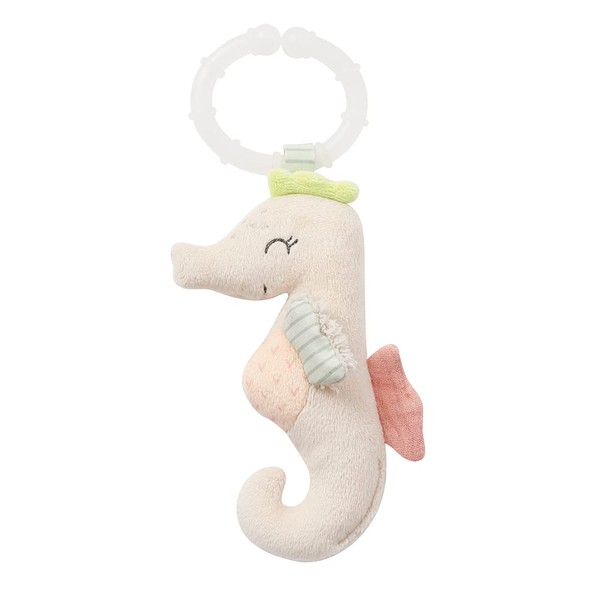Fehn 054224 Mini Seahorse with Ring - Grasping Toy with