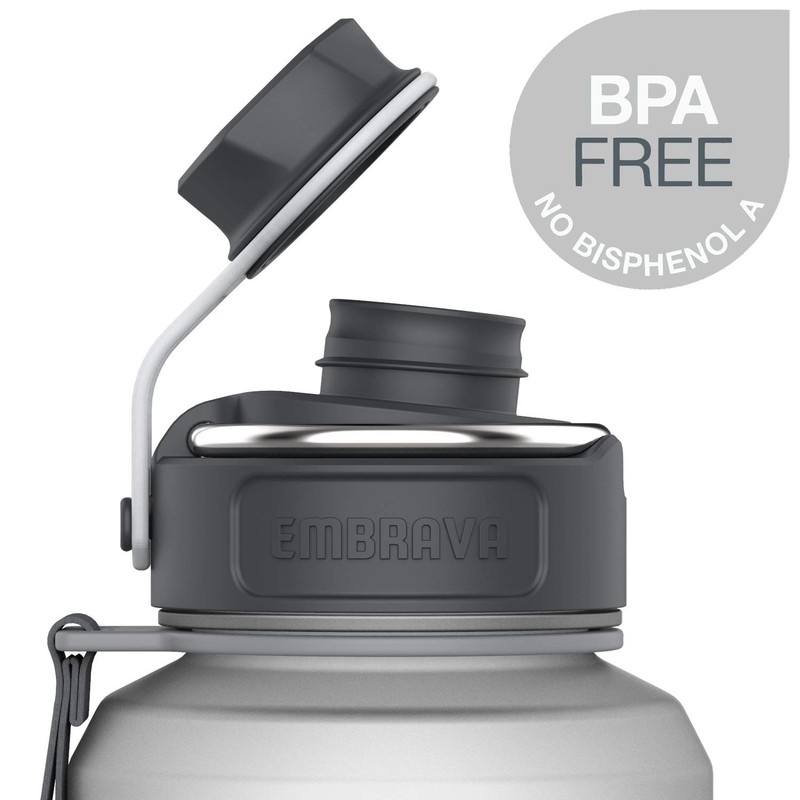 Embrava - Botella de agua de 40 onzas, grande con