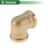 HEROFFIX Brass Pipe Fittings 1/2" Female Internal Thread Elbow (Round