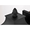 Nuvo 60/5998 Austen 1-Light Outdoor Wall Sconce, Matte Black, Large