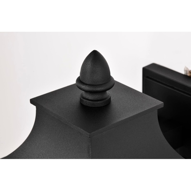 Nuvo 60/5998 Austen 1-Light Outdoor Wall Sconce, Matte Black, Large