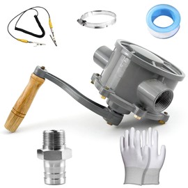 30-40 Gallon NPT Thread Gas Caddy Pump Kit Inlet Pipe 1-1/4" Outlet Pipe 1"