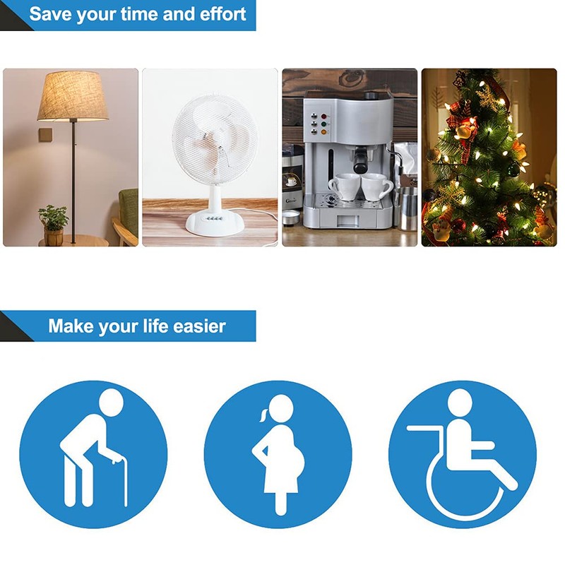 DEWENWILS Remote Control Outlet, Wireless Light Switch with 2 Side