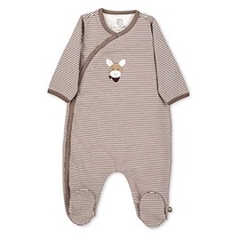 Sterntaler Baby Boys GOTS Onesie Emmi Romper, brown