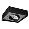 Kanlux Recessed Ceiling Spotlight Black Square for LED/Halogen, 98 x