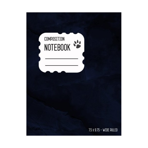 Composition Notebook Wide Ruled: 7.5 x 9.75, Lined Notebook Journal
