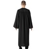 GraduationMall US Style Matte Graduation Gown Only Black X-Large 54(5'9"-5'11")