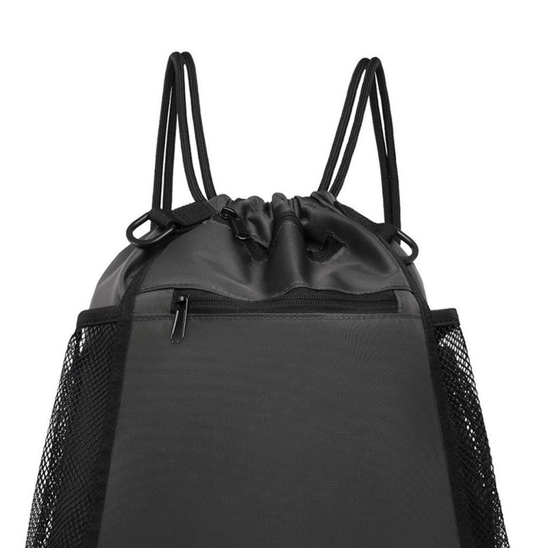 Drawstring Backpack for Men Women Nylon Sports Gym Sackpack with