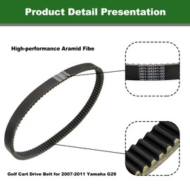 CLUBRALLY Golf Cart Drive Belt Applicable to 2007-2011 G29, OEM# JW1-G6241-00, JW1-G6241-10