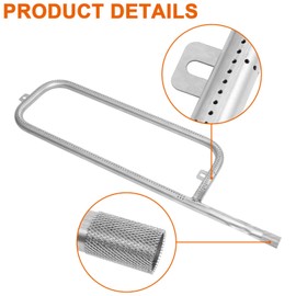 DELSbbq Burner Tube Kit for Weber Traveler Portable Gas Grill, Grill Burner Replacement Part for Weber Traveler Portable Gas Grill 9010001, 19001