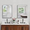CILIBER 18x24 Beveled Mirror, Frameless Beveled Bathroom Mirrors for Wall,