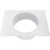Vent Systems 6" Inch White Plastic Duct Connector Male-Fit Flange