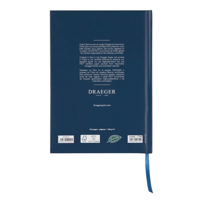 Draeger Paris A5 Dot Notebook - Navy Blue