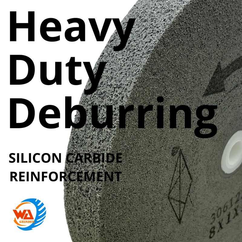 WA 8" Inch Bench Grinding Wheel, High-Density Nylon Fiber Silicon