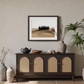 Momentworth 20x24 Picture Frame with Mat for 16x20 Set of 3, Distressed Black Wood Grain 20x24 Frame for Wall Mounting (3 Pack, Black)