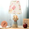 Cloth Lamp Shade Flower Pattern Clip On Bulb Lampshade for