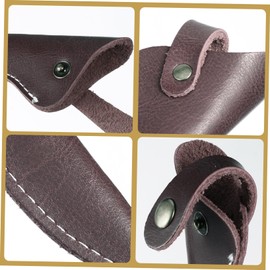 WOONEKY Professional Hair Cutting Scissors Pouch Leather Salon Tools Bag Single Piece Scissor Holder for Hairdressing