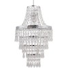 HOMION Chandelier Style Ceiling Light Shade Droplet Pendant Acrylic Crystal