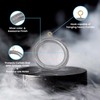 Premium 12 Pcs Wooden Curtain Drapery Rings, Silver for 1