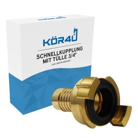 kör4u 3/4" Quick Coupling with 360 Degree Swivel Spout Brass