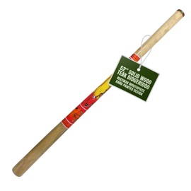 Solid Wood Didgeridoo, 52" Long with Beeswax Mouthpiece – Hand-Painted Dancing Lizard Design, Wind Instrument in Key of C-E, Instrument for Beginners and Intermediate Players, by World Percussion USA