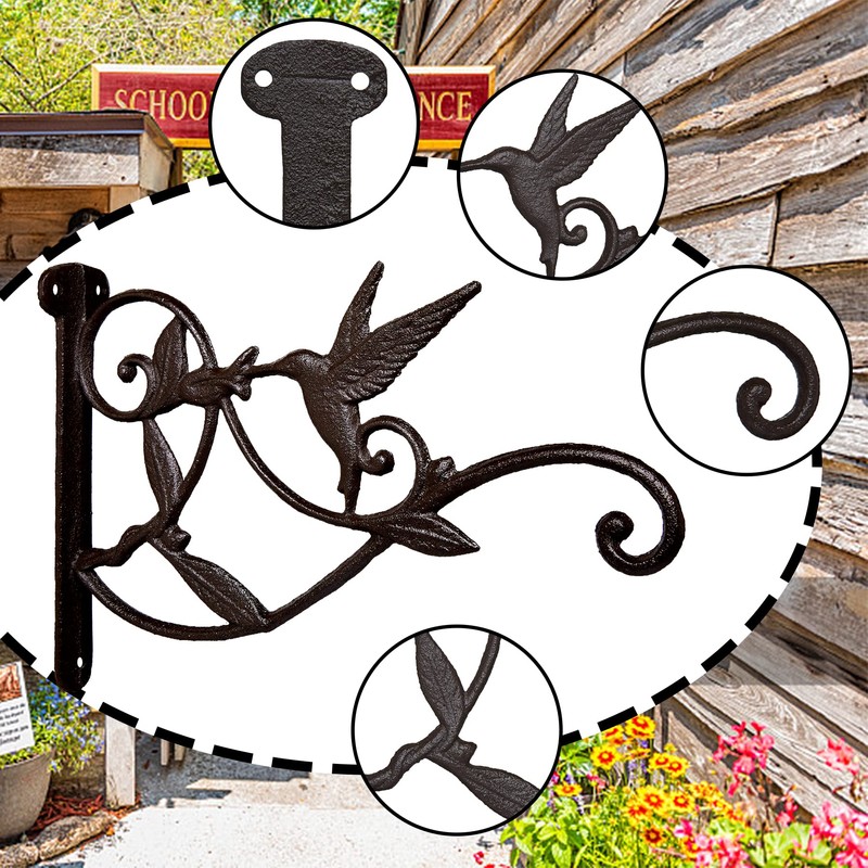 FLORWOD 2pcs Plant Hangers Outdoor Heavy Duty for Wall 10