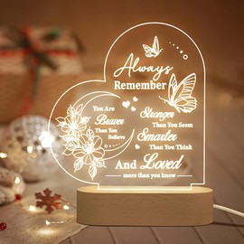 3D Illusion Lamp I Love You Friends Night Light for Best Friend Sister Girls Women Birthday Holiday Friendship Gift, Soft Warm White Colors LED Wooden Table Lamp (Best Friend)