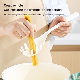 1 Pc White Pasta Fork - Teeth Spaghetti Spoon, Kitchen Noodle Fork Spoon, Spaghetti Fork Server