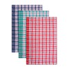 QCS Towel - Pack of 10 Colured Check Tea Towels